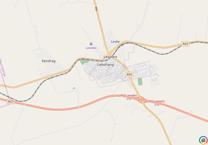 Map location of Lebohang